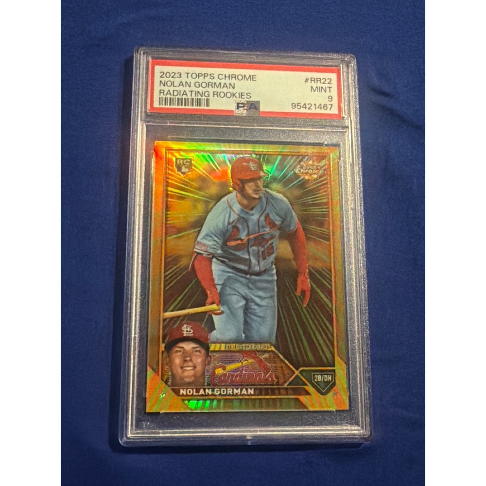 2023 Topps Chrome Nolan Gorman Radiating Rookies RR22 PSA 9 Mint Cardinals RC